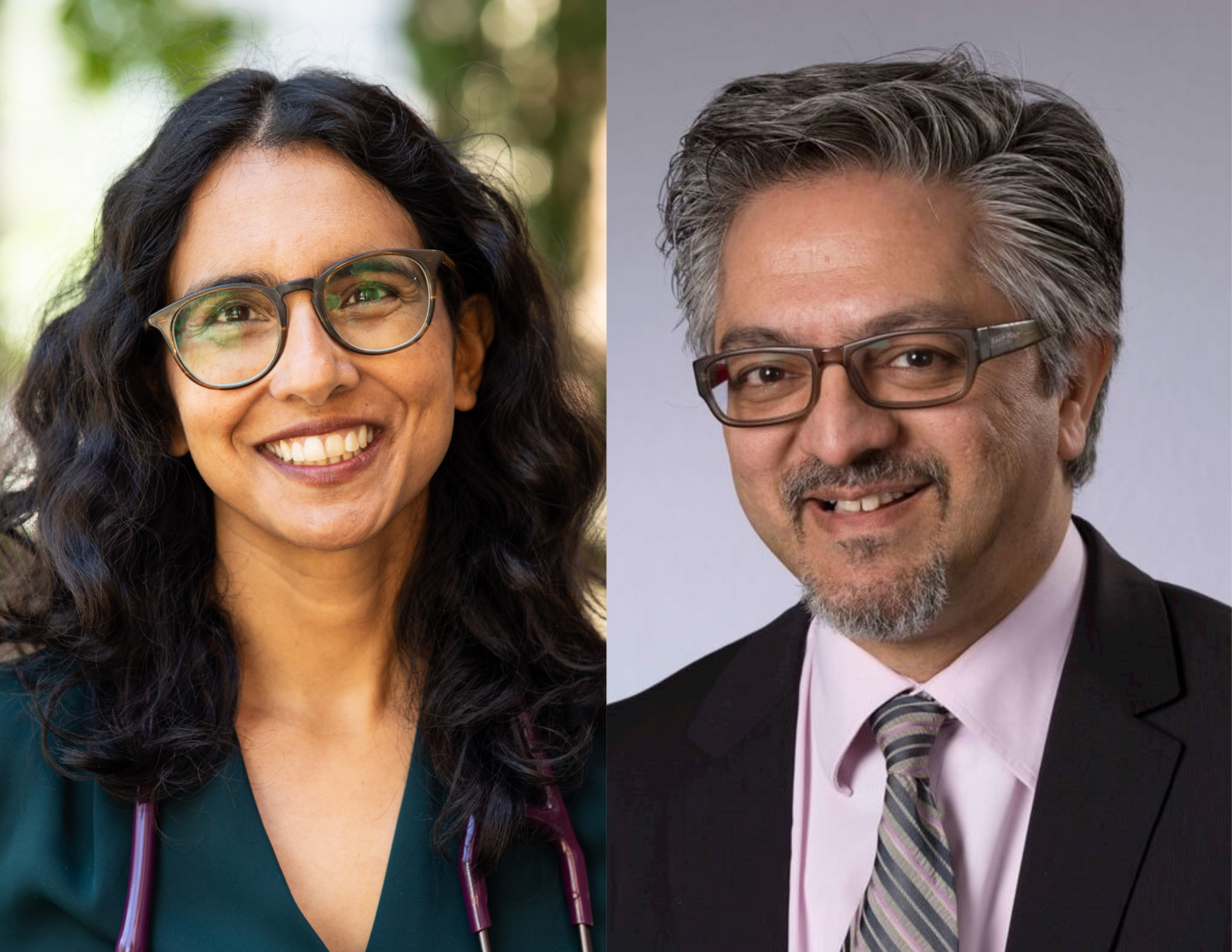 Headshots of Dr. Tara Kiran and Dr. Peter Selby