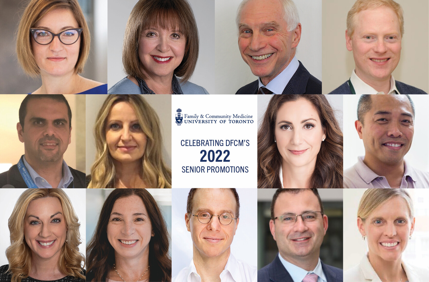 Senior Promotions 2022 header image of faculty 